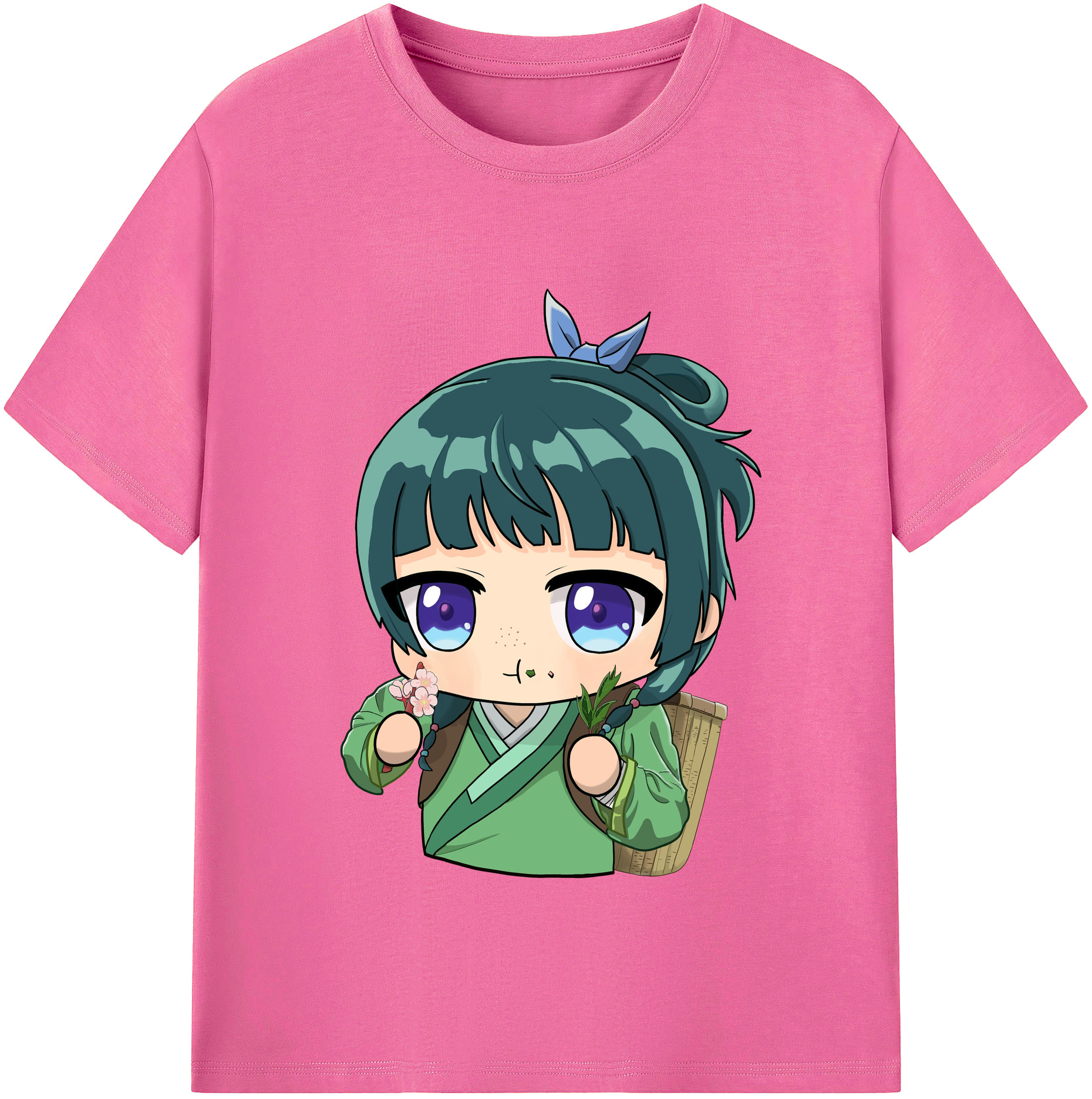（画像用） 薬屋のひとりごと The Apothecary Diaries レディースカジュアルプリントTシャツ（綿100％）